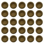 Triveni Organics Gir Cow Dung 51Pcs Diya |100 % Eco Friendly & Oranic Cow Dung Diya Use For Religious Ceremonies ,Festivals (51)