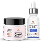Riztics Brightening Cream 100g & Alpha Arbutin Brightening Serum 30ml for Glow, Fades Pigmentation and Reduces Acne Marks