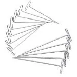 SAHAPECT Paper Clip, Metal Stainless Steel T Clip 25 mm Long Each for Holding Loose Papers Re-usable Clips at Home, Office,Bank, Hotel, Warehouse, Temple, Factory (1 Boxes-300 Nos)