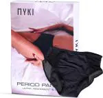 Myki my key to happiness Women Black Cotton Blend Periods Panty (S)