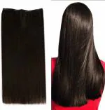 Clixfox Girls and Women Fiber and Synthetic Hair Extension with 5 Clip