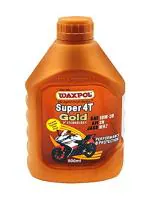 Waxpol 4T Gold 10W30 SN MA2 (900 ml) Premium Motorcycle Engine Oil specially recommended for Hero, Honda, Bajaj, TVS, Mahindra, Suzuki and other 4-Stroke Motorcycles where SAE 10W-30 is recommended