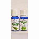 ROSEKA Combo Set of Rosemary & Peppermint Essential Oil Pack of 2 For Aromatherapy (20 ml)