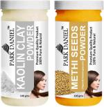 Park Daniel Pure And Natural Kaolin Powder And Methi Powder, 100 G Each (Combo Of 2) |Hair Care|Dandruff Control hair Powder|Healthy Strong Hair Mask