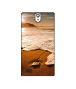 Casotec Sun Set Beach Design Printed Silicon Soft TPU Back Case Cover for XOlO Q1010i
