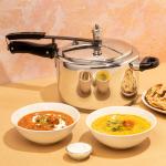 Vinod 18/8 Stainless Steel Inner Lid Pressure Cooker - 5.5 Ltrs (Induction Friendly)