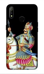 SARTOOLIYA Realme 3I Multicolor Plastic Maharana Pratap Wallpaper Printed Water Proof Back Cover