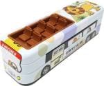 POKSI bus bus Art Metal Pencil Box l Set of 1 Multicolor