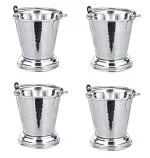 Super HK Stainless Steel Bucket (Pack of 4)