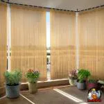 HIPPO - HDPE 85% Sun Blockage Outdoor Balcony Curtain Complete UV Protection Excellent Light Filtering Heat Protection Curtains With Loops