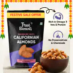 True Elements 100% Natural Premium California Almonds 1kg