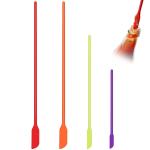 Skofri Multicolor Silicone Mini Jar Scraper Spatula (Pack Of 4)