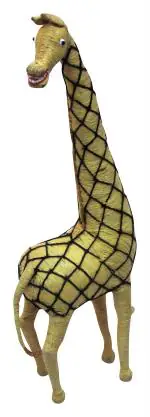 Gopinath Craft Products Multicolor Coir Jeeraf Idol - 15 Cm X 8 Cm X 35 Cm