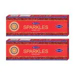 Satya Sparkles Incense Sticks - 8 Sticks (Pack of 2)