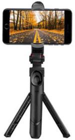 Glarixa XT-02 Mini Tripod Stand Extendable Selfie Stick with Detachable Bluetooth Tripod for DSLR, Action Cameras & Smartphones (Black)