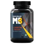 MuscleBlaze L-Carnitine L-Tartrate, 500mg L-Carnitine, Helps Convert Fat into Energy (Unflavoured, 120 Capsules)