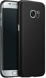 XOVO Back Cover for Samsung Galaxy S7 Edge (Black, Dual Protection, Silicon, Pack of 1)