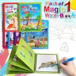 SAMRIDHI HUB Magic Water Paint Coloring Books for Toddler, Art Toys Age 2-4, Educational Learning Doodle Toy, Gifts for Girl Boy (Pack of 1)