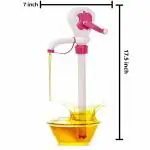 Shivalay Plastic Manual Hand Push Oil Pump for Oil Extractor for Kitchen, - Multicolor