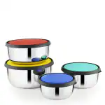 UNINOX Stainless Steel Multicolor Bowl Set of 4 pcs (2 Bowl 410 ml, 2 Bowl 700 ml)