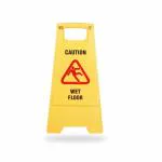 Robustt PP Material Caution Wet Floor Sign Board-UV Resistant,Two Side Floor Sign Board,Size - 62 X 30 cm (Pack of 1)