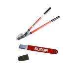 DAP Anvil Lopper with Gear | Carbon Steel Blade with Long Handle | 2-Inch Cutting Diameter | Compound Gear Action for effortless cutting |Sharpener for Pruners Scissors Knives Snips Shears (Pack Of 2)