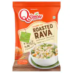 QSpices Roasted Rava 500x2(1kg) | Sooji Uppma Rava |Wheat Sooji |Suji Rava |Semolina| Non Sticky Rava
