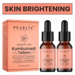PEARLIX Kumkumadi Tailam | Pure, 10ml, Pack Of 2 | For Dust Remove & Calming Body