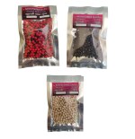 Akshayshree Sales Pure and Original Rare Chirmi Seeds Combo :Red Gunja Black Chirmi White Gurinvida Beads Ratti Gumchi Madhuyastika {753 Pieces, 251 Pcs Each}