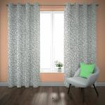 BFE BOMBAY FURNISHING EXCLUSIVE Ready-made Curtains (Paper Particles Print) (Color : Grey(Base) For Your Living & Bed Room