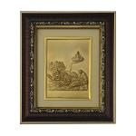 Laxmi Vishnu Photo Frames | Laxmi Vishnu Gold Plated Frame for Home Temple | God's & Goddesses Photoframes | Spiritual & Religious Frame