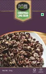 Future Foods Premium Christmas Lima Beans | Chestnut Lima Beans | Sweet & Mild Taste | Nutrients Rich | Good Source of Protein & Fiber | Gluten Free | Ideal for Soups, Stews & Salads | 1000g