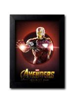 Blue Nexus Iron Man Wall Poster with Wall Frame Room Art Painting Collection A4 size 10x13