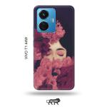 Tweakymod Printed Shy Girl Back Cover For Vivo T1 44W