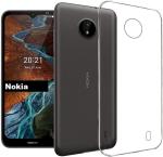 Rawat Nokia C20, Nokia C10 Transparent Silicon, Rubber Shock Proof Back Cover