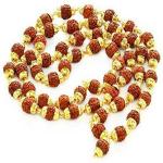 Shivoham Rudraksha Gold Plated Alloy Chain Dori Necklace