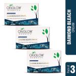 Oxyglow Herbals Diamond Bleach Cream Deep Cleanses The Skin And Gives Instant Glow, 300 G (Pack Of 3)