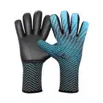 Nivia Force Goalkeeper Hand Gloves with Grip (Blue/Black, S) | for Men & Women | for Football, Soccer goalkeeping