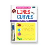 BOOKFORD Write And Clean Reusable Book - Line And Curve Tracing Workbook For Kids