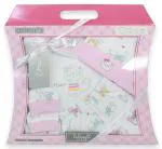 LILSOFT New Born Cotton Baby Gift Set - Pack 4 Pcs. (Pink)
