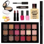 LADYEYE Latest Makeup Kit For Girls With Premium Eyeshadow Palette, Compact Powder, Waterproof Mascara, Kajal, Lipstick, Nail Polish, Nail Paint Remover Wipes & Foundation