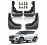 CARIZO Car Heavy Duty Cup Type Splash Mud Guards | OE Type Front and Rear Mud Flaps | Pack of 4 | Compatible with Honda Elevate (2023)