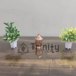 Trinity Craft Iron Small Copper Candle Lantern T-Light Holder, Floral Hand-Etched Incense Burner & Hanging Tea Lights Metal Tealight Candle Holders for Home Decor & Showcase Items (2.5x2.5x5) Inch