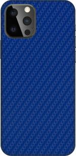 SRG INFOTECH Apple Iphone 12 Pro Max Mobile Skin (Sparrel Blue Carbon Fibre)