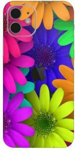aadia Apple iPhone 12 Mini Matte Vinyl Flower Printed Mobile Skin Sticker with Scratch Resistant Lamination