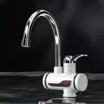 P Instant Electric Heating Hot and Cold Water Geyser Tap Water with Digital Display (White)