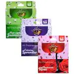 SOULFRESH Rose, Jasmine And Lavender Bathroom Air Freshener Block Fragrance 75g Pack Of 3