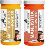 Park Daniel Pure And Natural Methi Powder And Manjistha Leaf Powder, 100 G Each (Combo Of 2) |Hair Care|Dandruff Control hair Powder|Healthy Strong Hair Mask