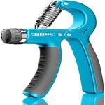 Shopeleven Stainless Steel Spring Adjustable Hand Grip Strengthener for Gym Workout & Home Use Multicolor