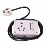 HIRU 240 Volts Power Box Strip Extension Board with 16amp Socket, Extension Cord (1MMx2core),6AMP 3 Pin Plug Top